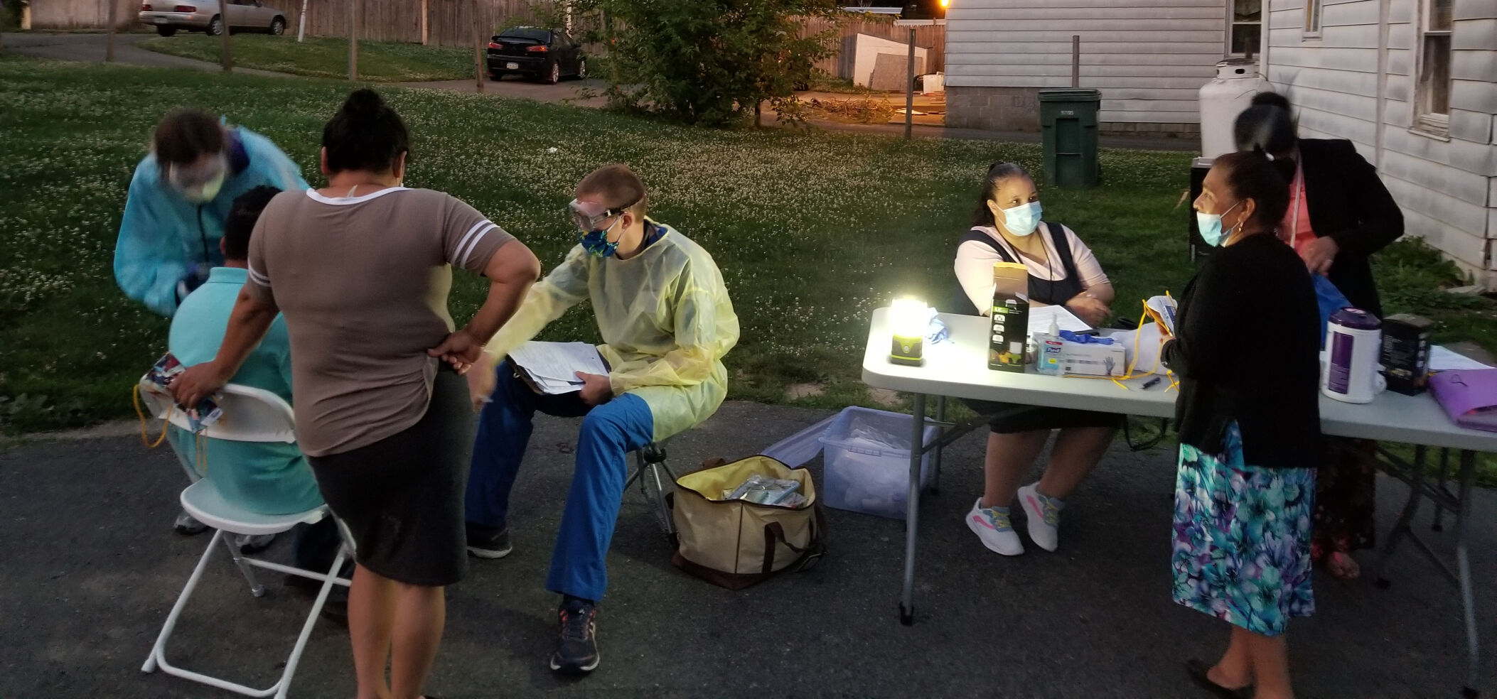 Migrant workers visited for health checks